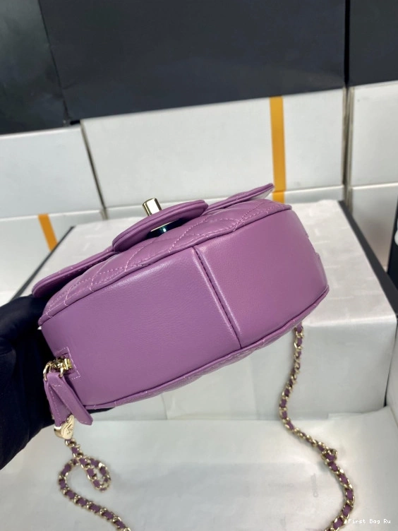 Firstbag Ru CHANEL Bag-18*16.5*6.5CM Heart 0710